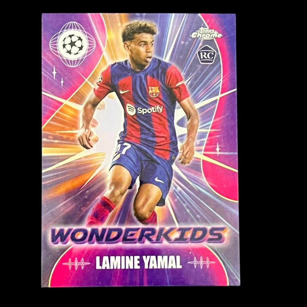 Yamal Lamine RC 2023/2024 Topps Chrome UEFA Wonderkids #WK-3 | Rookie Card